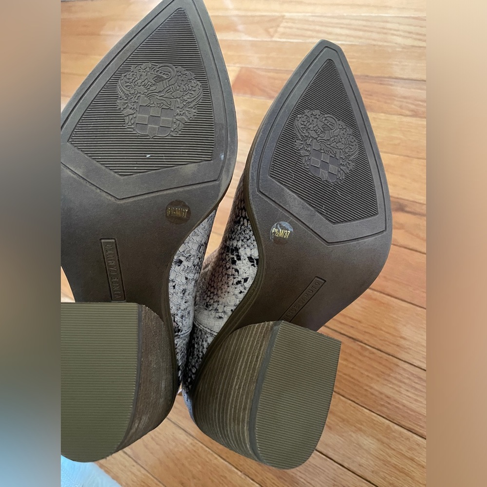 Vince Camuto Python Booties Size 6.5 - image 3